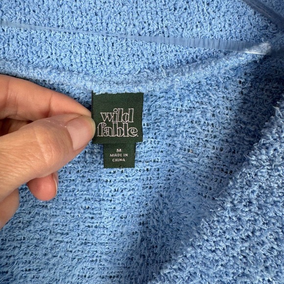 Will Fable Women's‎ Terry Button Front Cardigan Sweater Long Sleeve Size M - Picture 8 of 15